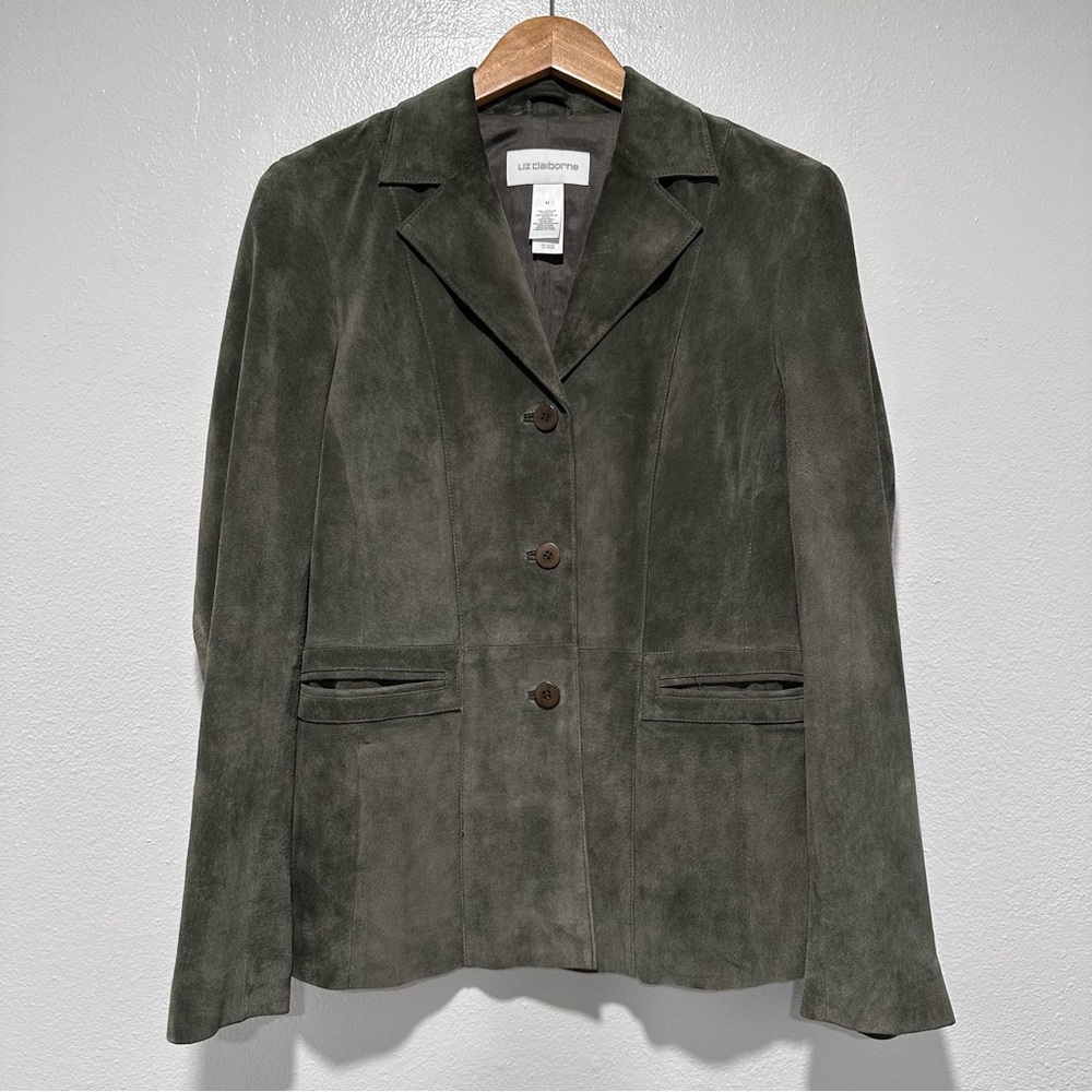 LIZ CLAIBORNE Suede Blazer Size M